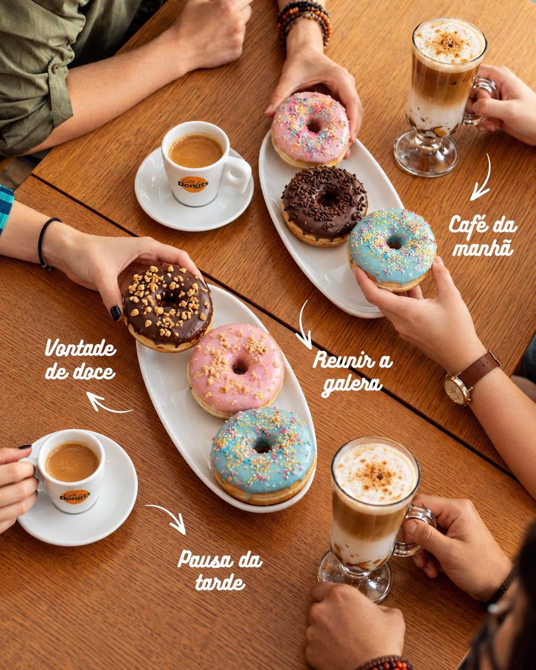 Todo mundo tem aquele momento em que um Café Donuts cai perfeitamente. ☕️🧡 Agora queremo...
