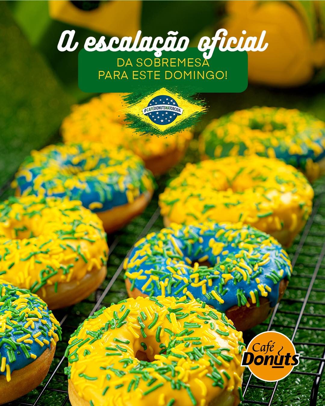 A escalação oficial da sobremesa já entrou em campo! 🇧🇷🍩
